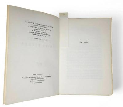 LE CLEZIO E.O. Ex. sur Rives   La Ronde et autres Faits Divers, 1982