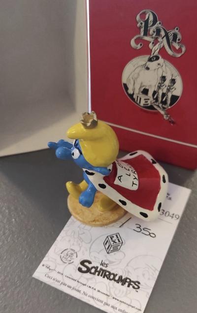 Figurine Le schtroumpfissime A bas le tyran Schtroumpf Pixi 3049 Smurf Schlumpf