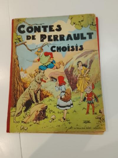 CONTES DE PERRAULT CHOISIS LE CHAT BOTTE CENDRILLON PETIT POUCET  Ed Ren  Touret