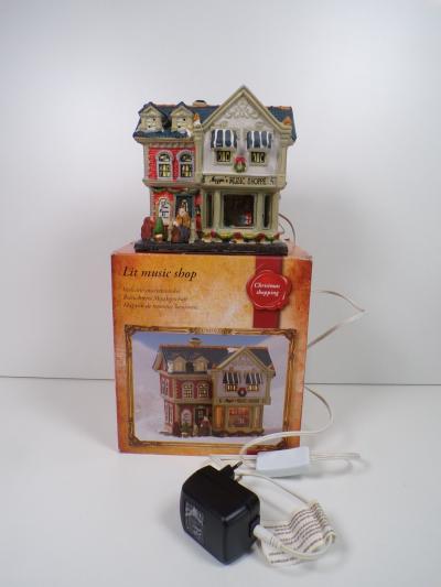Magasin de musique lumineux   D�coration de No�l   TBE