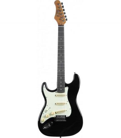 Guitare Electrique Gaucher EKO ST300 BLK LH   Type Strat vintage   Black