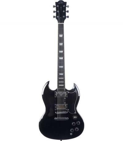 Guitare Electrique EKO DV300 BLK   Type SG vintage   Black