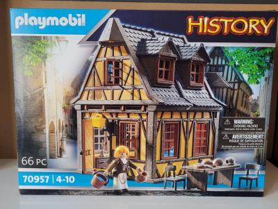 PLAYMOBIL 70957 maison moyen �ge m�di�val jaune neuve