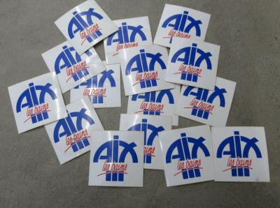Lot 30 Autocollants AIX LES BAINS Vintage 7,5 x 7,5 cm logo ville cure ancien