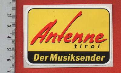 ANTENNE TIROL   RADIO TV FM AUTRICHE     AUTOCOLLANT
