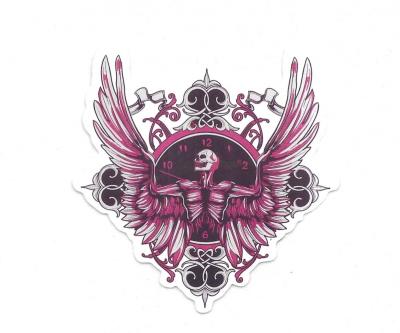 AUTOCOLLANT   T�TE DE MORT : SKULL DEATH DEAD HEAD PHENIX ANGELS - STICKERS