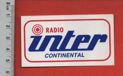 RADIO INTER CONTINENTAL   FM ESPAGNE MADRID   AUTOCOLLANT