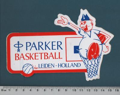 BASKETBALL PARKER LEIDEN HOLLAND   BASKET SPORT   AUTOCOLLANT