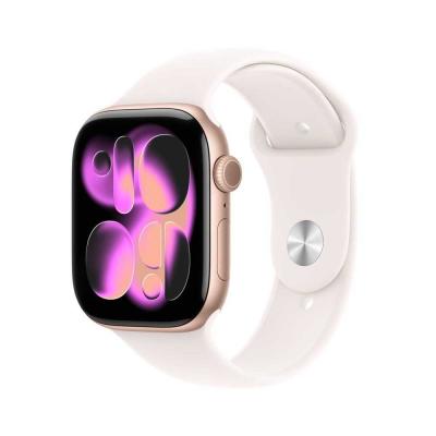 Apple Watch Series 11�GPS   Cellular 46mm Boitier en Aluminium Or Rose avec