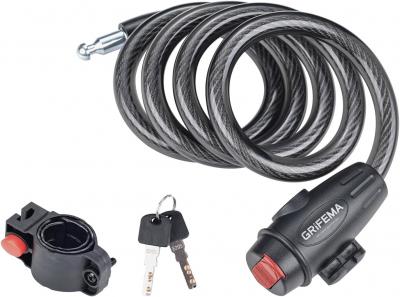 GRIFEMA GA1204 12, Cha�ne Antivol V�lo 120 CM, Serrure de c�ble pour V�los, Moto