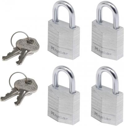 4x1 Master Lock Cadenas Lot de 4 9120EURQNOPCC