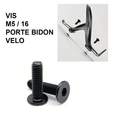Vis de porte bidon noir (boite de 2)
