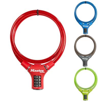 MASTER LOCK Cable Antivol V�lo [90 cm C�ble] [Combinaison] [Ext�rieur] [Couleur