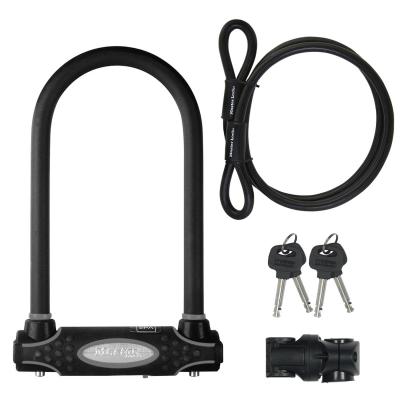 MASTER LOCK Antivol U avec C�ble [A Cl�] [Support de V�lo Universel] [Antivol Ce