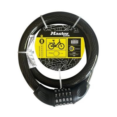 Master Lock 8282EURDPRO Antivol � c�ble pour v�lo avec serrure � combinaison, c�