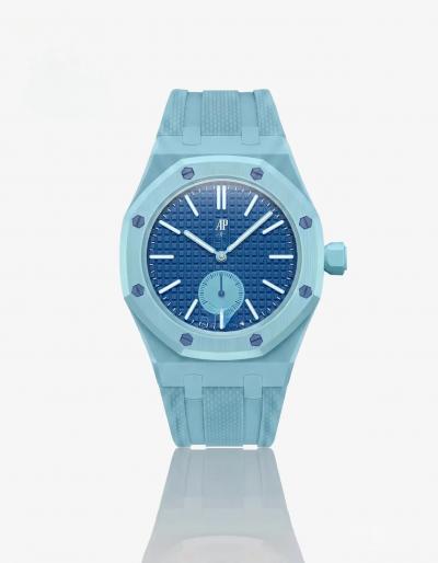 Bracelet en silicone compatible AP X Swatch Royal Pop Blue Light