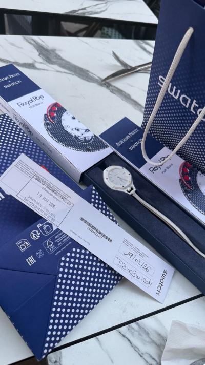 Montre de poche Swatch x Audemars Piguet Royal Pop Huit Blanc 2026 NEUVE
