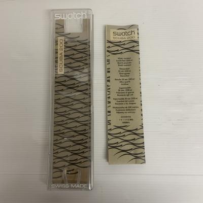 Boite vide pour montre vintage Swatch Scuba 200 SDB 100 avec papier