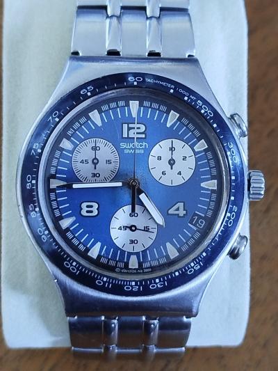 swatch de collection irony chronom�tre tachym�tre AG 2003 gusty YCS443G