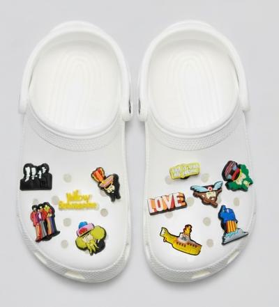 LOT DE 11 breloques Beatles #Lenon #Mc Cartney#Ringo# Georges sabots type Crocs