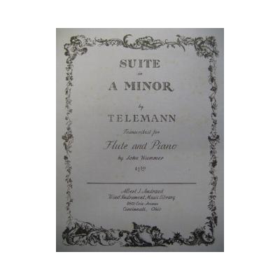 Telemann G. P. Suite For Flute Piano 1951