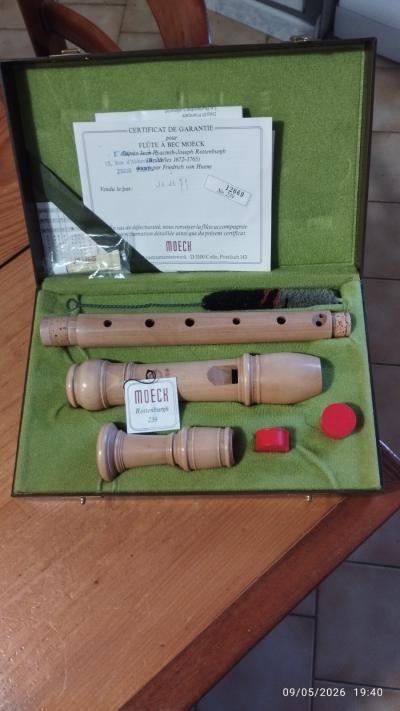 Instrument de Musique  Fl�te � Bec en Bois Moeck Rottenburgh 239