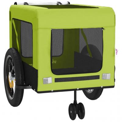 Remorque chariot transport de v�lo pour animaux de compagnie vert Helloshop26 0