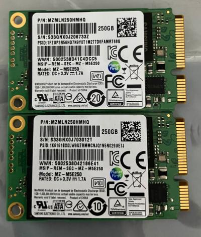 Lot de deux Samsung 850 EVO mSATA SSD 250 Gb