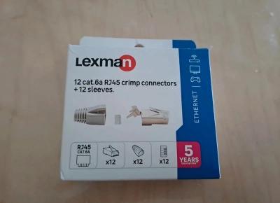 Lot 11 Connecteurs RJ45 Cat.6A Blind� Lexman   12 Manchons Prise M�le Sertir Neu