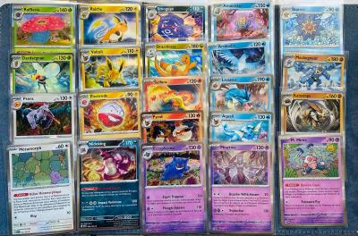 Lot 22 Cartes Pok�mon HOLO 151   EV3.5 Rare Sans Double NEUF FR