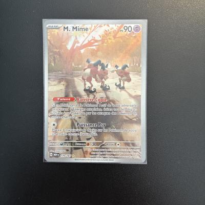 Carte Pok�mon Fran�aise   M. Mime A.R 179-165   EV 3.5 151  Port Group�