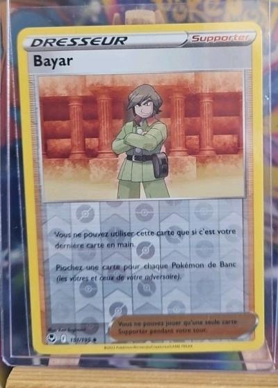 Carte Pok�mon Bayar 151-195 Reverse EB12 Temp�te Argent�e NEUF Fr