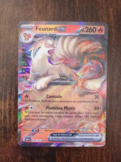Carte Pokemon FEUNARD EX    EV3.5 MEW FR 151   038-165   neuf  vf NM