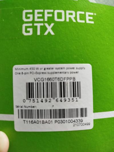Carte graphique gtx 1660