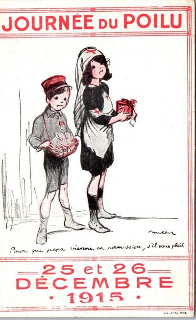 MILITARIA 1914 1918   journee du poilu 1915, Poulbot