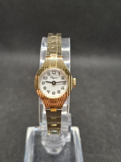 Ancienne Montre M�canique El�gance Plaque Or Femme