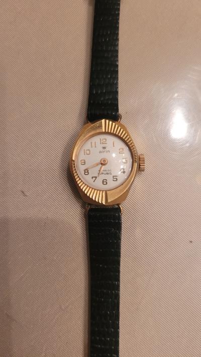 1 MONTRE MECANIQUE AIRIN ART DECO FONCTIONNE JAMAIS MISE NEUVE TRES BON ETAT.