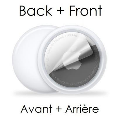 x2 Film de Protection Avant Arri�re pour AirTag Hydrogel Anti Usure Choc Rayures
