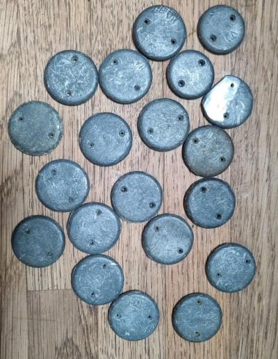 Lot 20 Plombs de Lestage Anciens Mercerie Couture Jupe Rideau Chiffre Romain VII