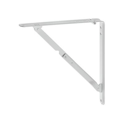 Console pliante acier blanche 430x410mm 60kg par paire 287.40.742