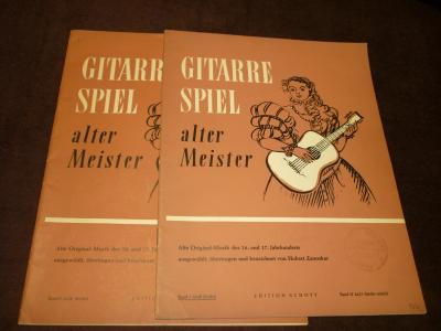 partitions guitare  	Zanoskar Hubert : Gitarre Spiel alter Meister Musique origi