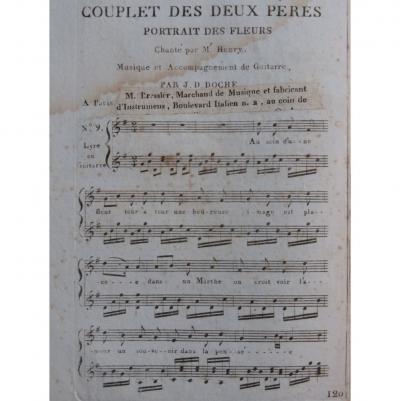 Doche J. D. Couplets Of The Two Fathers Song Guitar Ca1820