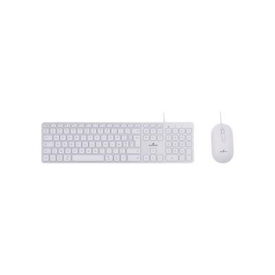 Pack clavier souris filaire   BLUESTORK   KB Mac   Compatible Mac   Blanc
