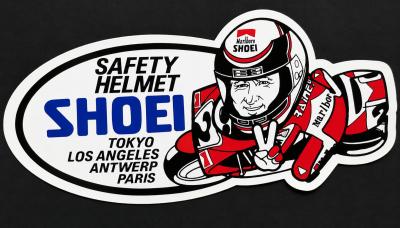 AUTOCOLLANTS . Moto. SHOEI Helmets. Casques. Wayne Rainey
