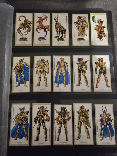 Lot 32 Autocollants STICKER  CHEWING GUM MAY LES CHEVALIERS DU ZODIAQUE 1989