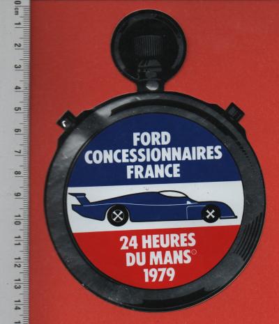 FORD M10 24 HEURES DU MANS 1979   RALLYE RONDEAU M379   AUTOCOLLANT  ARGENT�