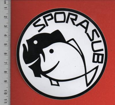 SPORASUB   CHASSE SOUS MARINE PLONGEE PECHE POISSON DIVING   A  AUTOCOLLANT