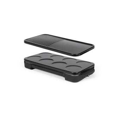 Appareil 2 en 1 crepiere et plancha grill   LIVOO   DOC349N   1500 W   8 mini