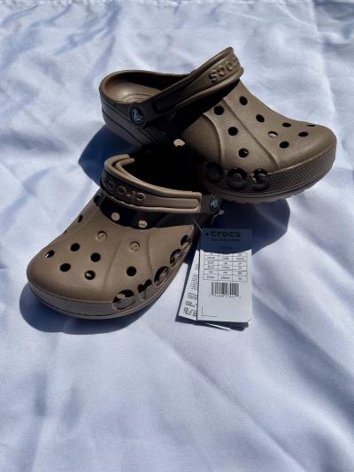 Crocs Baya Clog Sabots Mixtes Plusieurs Taille Marron Neuf Sandales Chaussures