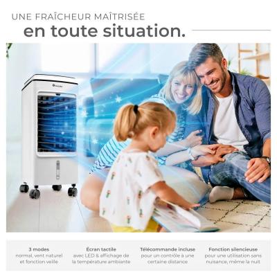 Climatiseur Air Mobile Ventilateur Rafraichisseur Portable Maison Bureau Neuf FR